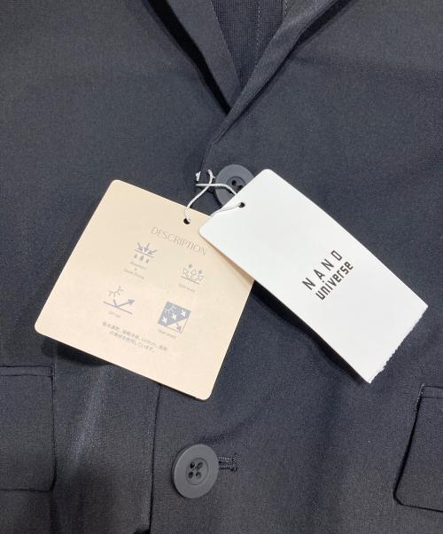 nano・universe（ナノ・ユニバース）nano・universe (ナノ・ユニバース) ライトウェイト ストレッチ ジャケット ブラック サイズ:M 未使用品の古着・服飾アイテム