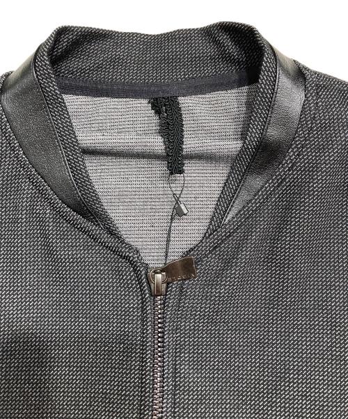 NICOLE（ニコル）NICOLE (ニコル) テクニカルドビー クルーネックブルゾン ブラック サイズ:46 未使用品の古着・服飾アイテム