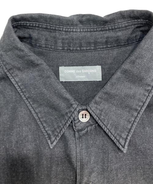 COMME des GARCONS HOMME（コムデギャルソン オム）COMME des GARCONS HOMME (コムデギャルソン オム) AD1995 オーバーサイズデニムシャツ ブラック サイズ:FREEの古着・服飾アイテム