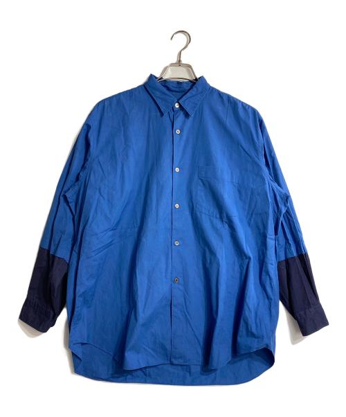 COMME des GARCONS HOMME（コムデギャルソン オム）COMME des GARCONS HOMME (コムデギャルソン オム) アーカイブドッキングデザインシャツ ネイビー×ブルー サイズ:FREEの古着・服飾アイテム