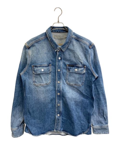 Calvin Klein Jeans（カルバンクラインジーンズ）Calvin Klein Jeans (カルバンクラインジーンズ) デニムジャケット インディゴ サイズ:Lの古着・服飾アイテム