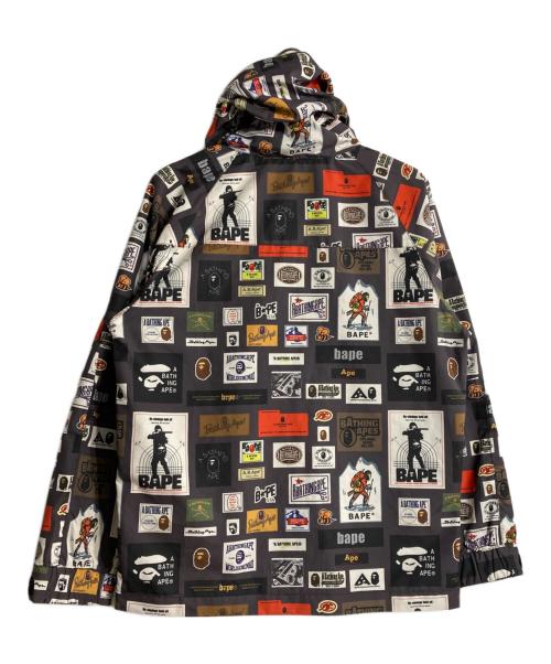 A BATHING APE（ア ベイシング エイプ）A BATHING APE (ア ベイシング エイプ) MULTI LABEL HOODIE JACKET グレー サイズ:Ｌの古着・服飾アイテム