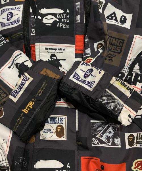 A BATHING APE（ア ベイシング エイプ）A BATHING APE (ア ベイシング エイプ) MULTI LABEL HOODIE JACKET グレー サイズ:Ｌの古着・服飾アイテム