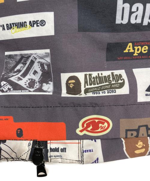 A BATHING APE（ア ベイシング エイプ）A BATHING APE (ア ベイシング エイプ) MULTI LABEL HOODIE JACKET グレー サイズ:Ｌの古着・服飾アイテム
