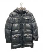 BURBERRY BLACK LABELバーバリーブラックレーベル）の古着「フーデットダウンコート」｜ブラック