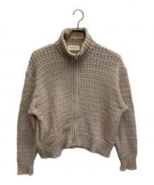 HERITANOVUM（ヘリテノーム）の古着「ツイードジップニット」｜ベージュ