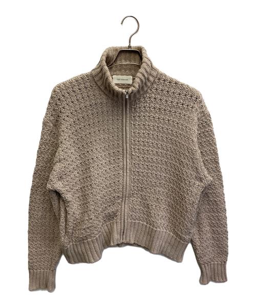 HERITANOVUM（ヘリテノーム）HERITANOVUM (ヘリテノーム) ツイードジップニット ベージュ サイズ:Freeの古着・服飾アイテム