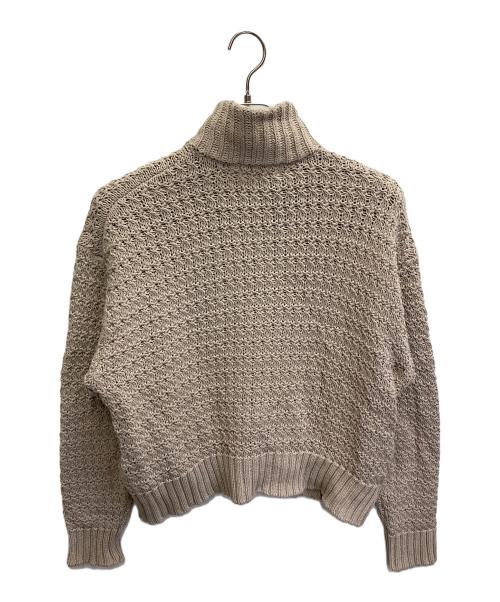 HERITANOVUM（ヘリテノーム）HERITANOVUM (ヘリテノーム) ツイードジップニット ベージュ サイズ:Freeの古着・服飾アイテム