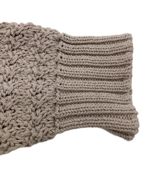 HERITANOVUM（ヘリテノーム）HERITANOVUM (ヘリテノーム) ツイードジップニット ベージュ サイズ:Freeの古着・服飾アイテム