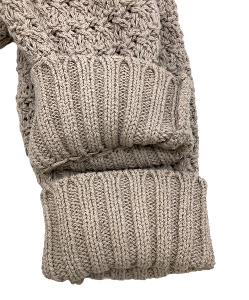 HERITANOVUM（ヘリテノーム）HERITANOVUM (ヘリテノーム) ツイードジップニット ベージュ サイズ:Freeの古着・服飾アイテム