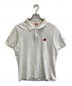 KENZOケンゾー）の古着「ボケフラワー半袖ポロシャツ」｜ホワイト