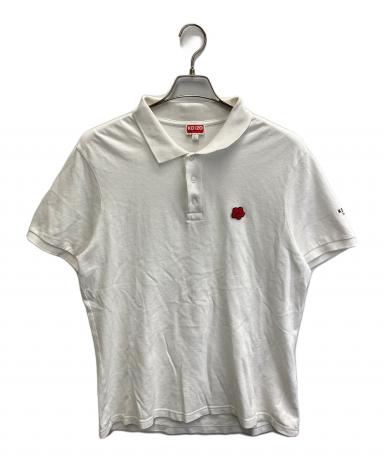 ① KT0202　904545 セール品 中古・古着通販】KENZO (ケンゾー) ボケフラワー半袖ポロシャツ