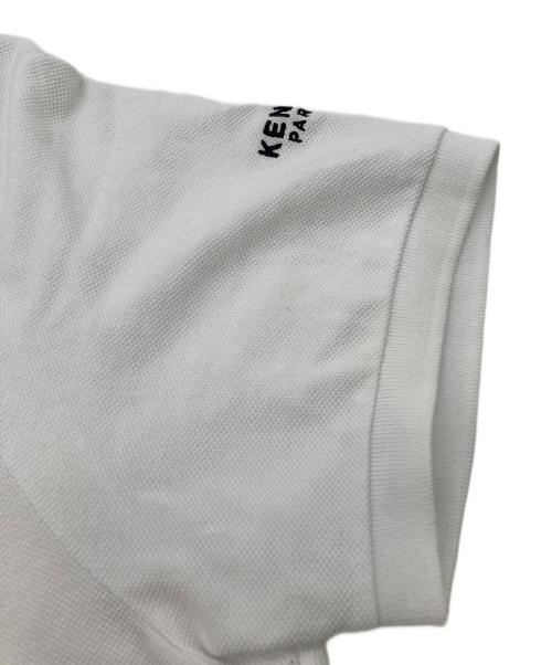 KENZO（ケンゾー）KENZO (ケンゾー) ボケフラワー半袖ポロシャツ ホワイト サイズ:Lの古着・服飾アイテム