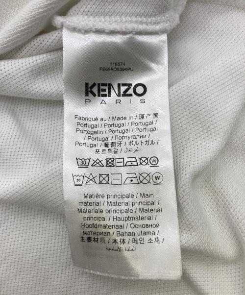 KENZO（ケンゾー）KENZO (ケンゾー) ボケフラワー半袖ポロシャツ ホワイト サイズ:Lの古着・服飾アイテム
