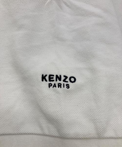 KENZO（ケンゾー）KENZO (ケンゾー) ボケフラワー半袖ポロシャツ ホワイト サイズ:Lの古着・服飾アイテム