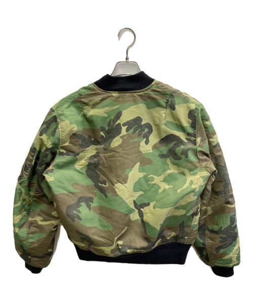 CORINTH（コリンス）CORINTH (コリンス) カモ柄MA-1ジャケット カーキ サイズ:Sの古着・服飾アイテム