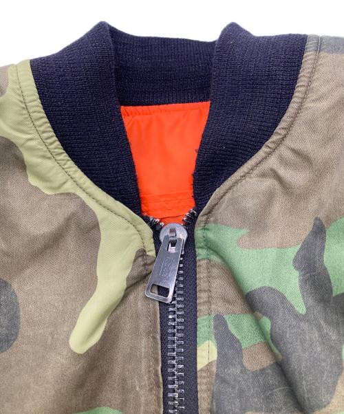 CORINTH（コリンス）CORINTH (コリンス) カモ柄MA-1ジャケット カーキ サイズ:Sの古着・服飾アイテム