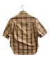 SCYE (サイ) チェックプリントハーフスリーブシャツ ブラウン サイズ:40：3000円