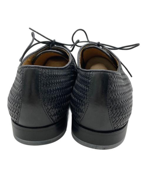 BARRATS（バラッツ）BARRATS (バラッツ) 編み込みレザーシューズ ブラック サイズ:26の古着・服飾アイテム
