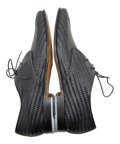 BARRATS（バラッツ）BARRATS (バラッツ) 編み込みレザーシューズ ブラック サイズ:26の古着・服飾アイテム