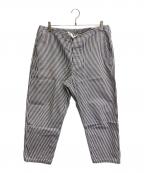 COMOLIコモリ）の古着「17SS コットンツイル ドローストリングパンツ」｜インディゴ