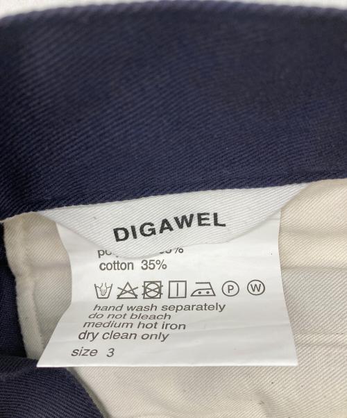 digawel（ディガウェル）digawel (ディガウェル) ストレートチノパン ネイビー サイズ:3の古着・服飾アイテム