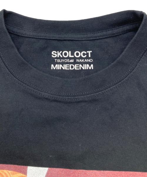 SKOLOCT（スコロクト）skoloct (スコロクト) MINEDENIM (マインデニム) Exhibition Limited Tシャツ ブラック サイズ:Lの古着・服飾アイテム