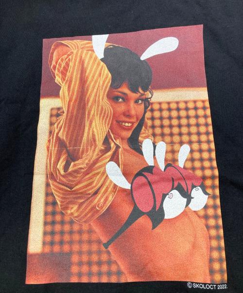 SKOLOCT（スコロクト）skoloct (スコロクト) MINEDENIM (マインデニム) Exhibition Limited Tシャツ ブラック サイズ:Lの古着・服飾アイテム