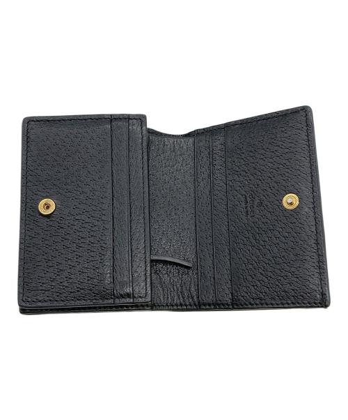 GUCCI（グッチ）GUCCI (グッチ) オフィディアGGコンパクトウォレット ブラックの古着・服飾アイテム