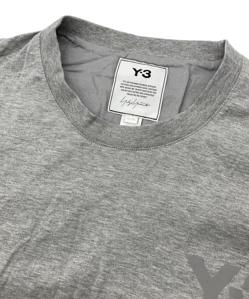 Y-3（ワイスリー）Y-3 (ワイスリー) ロゴTシャツ グレー サイズ:XLの古着・服飾アイテム