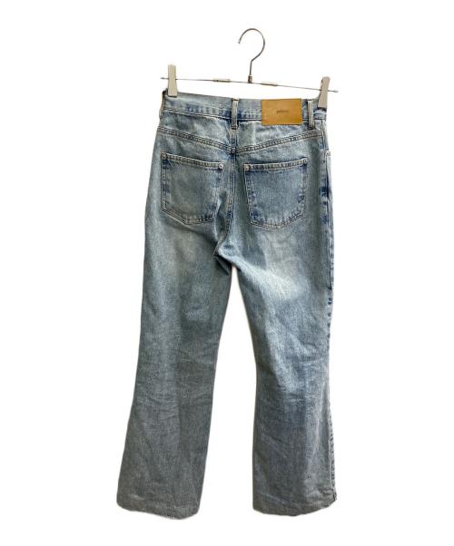 polaura（ポロ―ラ）polaura (ポロ―ラ) セミフレアウォッシュデニム インディゴ サイズ:Mの古着・服飾アイテム
