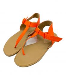 MM6 Maison Margiela（エムエムシックスメゾンマルジェラ）の古着「アンクルストラップサンダル」｜オレンジ