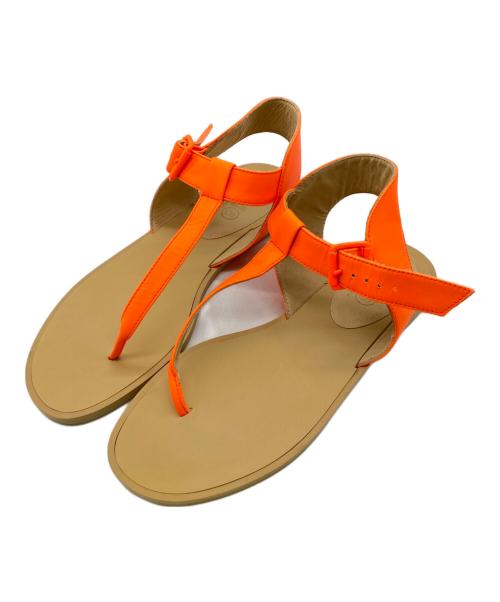 MM6 Maison Margiela（エムエムシックスメゾンマルジェラ）MM6 Maison Margiela (エムエムシックス メゾンマルジェラ) アンクルストラップサンダル オレンジ サイズ:37の古着・服飾アイテム