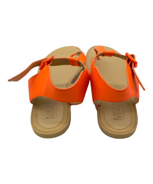 MM6 Maison Margiela（エムエムシックスメゾンマルジェラ）MM6 Maison Margiela (エムエムシックス メゾンマルジェラ) アンクルストラップサンダル オレンジ サイズ:37の古着・服飾アイテム