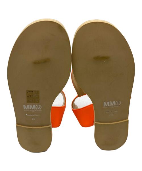 MM6 Maison Margiela（エムエムシックスメゾンマルジェラ）MM6 Maison Margiela (エムエムシックス メゾンマルジェラ) アンクルストラップサンダル オレンジ サイズ:37の古着・服飾アイテム