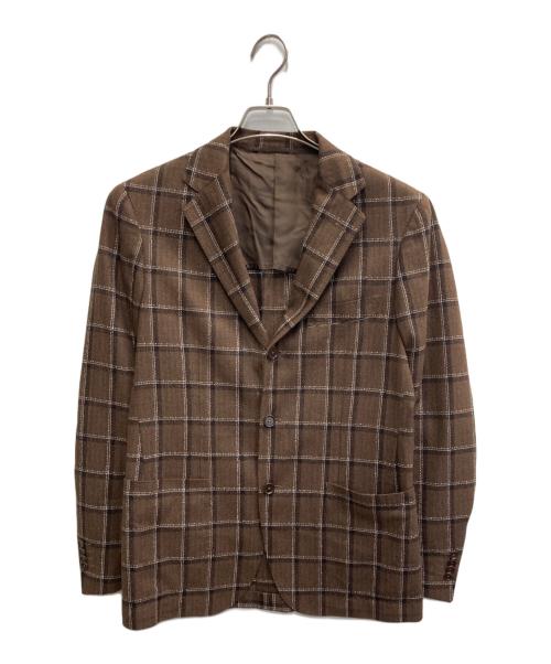 UNITED ARROWS（ユナイテッドアローズ）UNITED ARROWS (ユナイテッドアローズ) ウィンドウペン 3B コンフォート ブラウン サイズ:48の古着・服飾アイテム