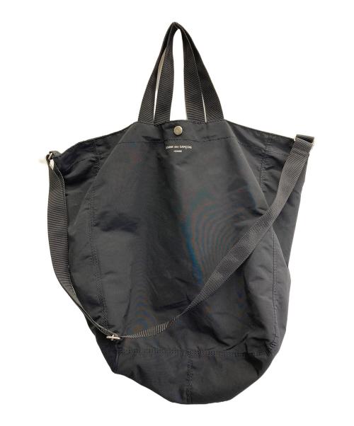 COMME des GARCONS HOMME（コムデギャルソン オム）COMME des GARCONS HOMME (コムデギャルソン オム) 綿ナイロングログラン LOGO BAG ブラックの古着・服飾アイテム