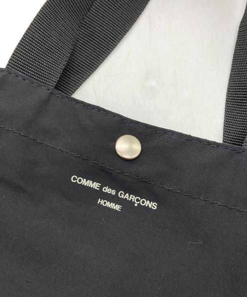 COMME des GARCONS HOMME（コムデギャルソン オム）COMME des GARCONS HOMME (コムデギャルソン オム) 綿ナイロングログラン LOGO BAG ブラックの古着・服飾アイテム
