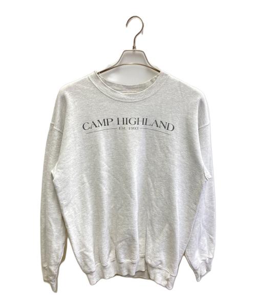 Hanes（ヘインズ）Hanes (ヘインズ) 00s プリントスウェット グレー サイズ:Mの古着・服飾アイテム