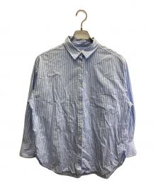 GALLARDA GALANTE（ガリャルダガランテ）の古着「ベーシックオーバーシャツ」｜ホワイト×ブルー