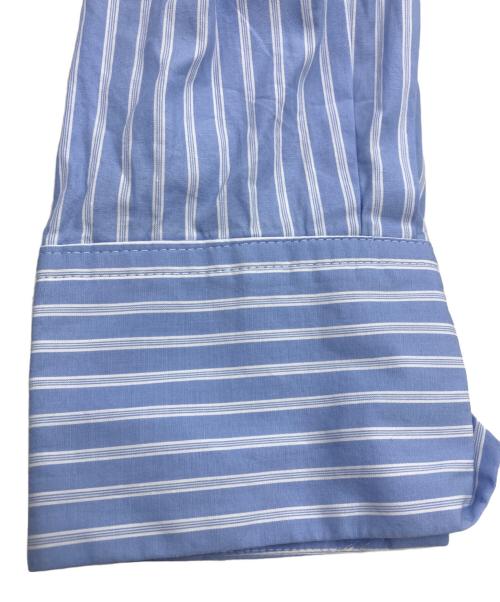 GALLARDA GALANTE（ガリャルダガランテ）GALLARDA GALANTE (ガリャルダガランテ) ベーシックオーバーシャツ ホワイト×ブルー サイズ:Ｆの古着・服飾アイテム