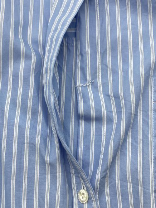 GALLARDA GALANTE（ガリャルダガランテ）GALLARDA GALANTE (ガリャルダガランテ) ベーシックオーバーシャツ ホワイト×ブルー サイズ:Ｆの古着・服飾アイテム