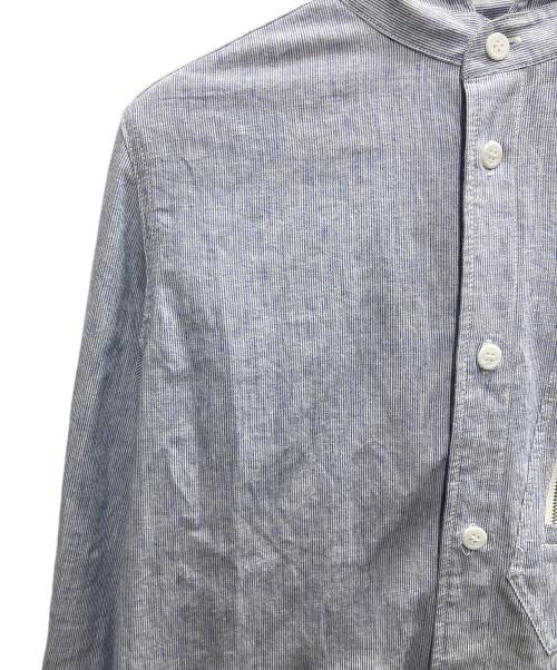 eYe COMME des GARCONS JUNYAWATANABE MAN（アイ コム デ ギャルソン ジュンヤ ワタナベ マン）eYe COMME des GARCONS JUNYAWATANABE MAN (アイ コム デ ギャルソン ジュンヤ ワタナベ マン) ピンストライプシャツフーディ スカイブルー サイズ:Mの古着・服飾アイテム