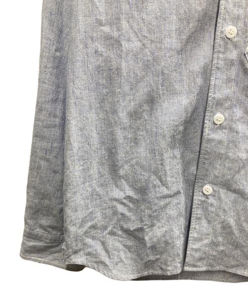 eYe COMME des GARCONS JUNYAWATANABE MAN（アイ コム デ ギャルソン ジュンヤ ワタナベ マン）eYe COMME des GARCONS JUNYAWATANABE MAN (アイ コム デ ギャルソン ジュンヤ ワタナベ マン) ピンストライプシャツフーディ スカイブルー サイズ:Mの古着・服飾アイテム