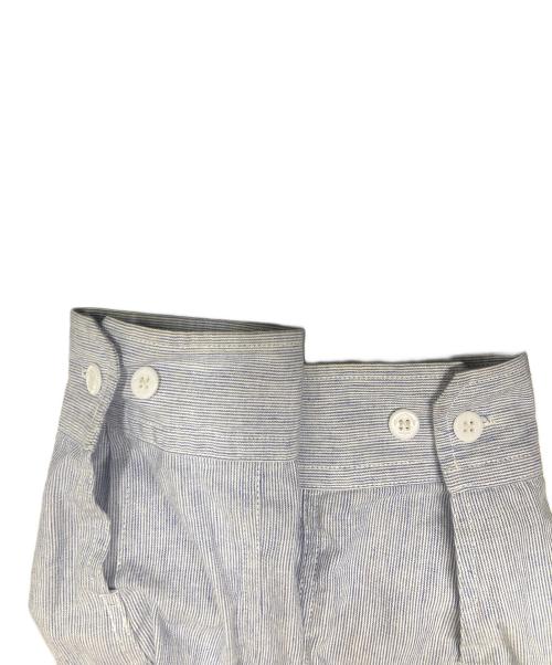 eYe COMME des GARCONS JUNYAWATANABE MAN（アイ コム デ ギャルソン ジュンヤ ワタナベ マン）eYe COMME des GARCONS JUNYAWATANABE MAN (アイ コム デ ギャルソン ジュンヤ ワタナベ マン) ピンストライプシャツフーディ スカイブルー サイズ:Mの古着・服飾アイテム