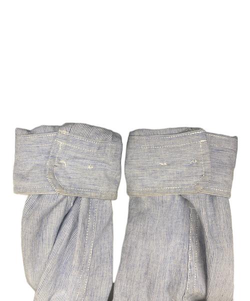 eYe COMME des GARCONS JUNYAWATANABE MAN（アイ コム デ ギャルソン ジュンヤ ワタナベ マン）eYe COMME des GARCONS JUNYAWATANABE MAN (アイ コム デ ギャルソン ジュンヤ ワタナベ マン) ピンストライプシャツフーディ スカイブルー サイズ:Mの古着・服飾アイテム