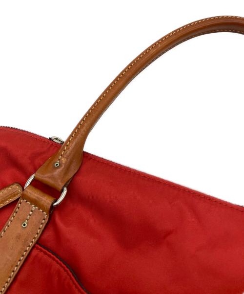 Daniel&Bob（ダニエル＆ボブ）Daniel&Bob (ダニエル＆ボブ) ナイロン×レザー トートバック レッドの古着・服飾アイテム