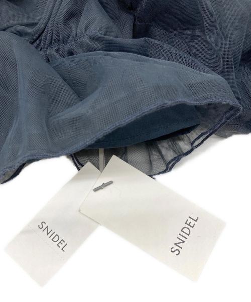 Snidel（スナイデル）Snidel (スナイデル) ボリュームギャザーフリルオフショルブラウス グレー サイズ:Freeの古着・服飾アイテム