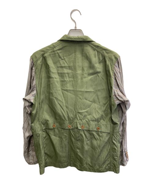 BRU NA BOINNE（ブルーナボイン）BRU NA BOINNE (ブルーナボイン) ウェンティダブルジャケット カーキ サイズ:1の古着・服飾アイテム