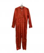 BED J.W. FORDベッドフォード）の古着「リネン混ジャンプスーツ」｜ブラウン